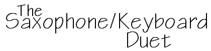 The Saxophone/Keyboard Duet Logo